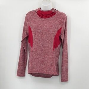 Champion DuoDry Thin Pullover Hoodie Size S Red